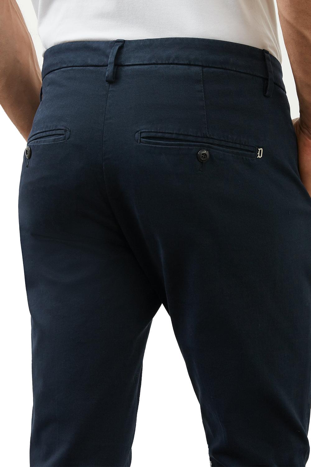 PANTALONE SLIM GAUBERT IN GABARDINA UP235-GSE043U PTD890 Dondup