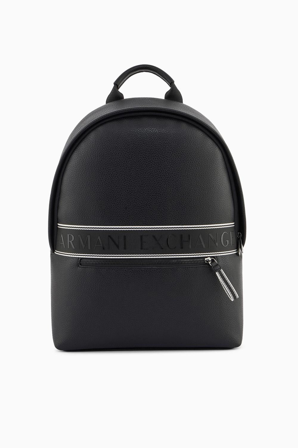 Zaino con logo a rilievo e tasca frontale con zip XM002609 AF22662UC001 Armani Exchange