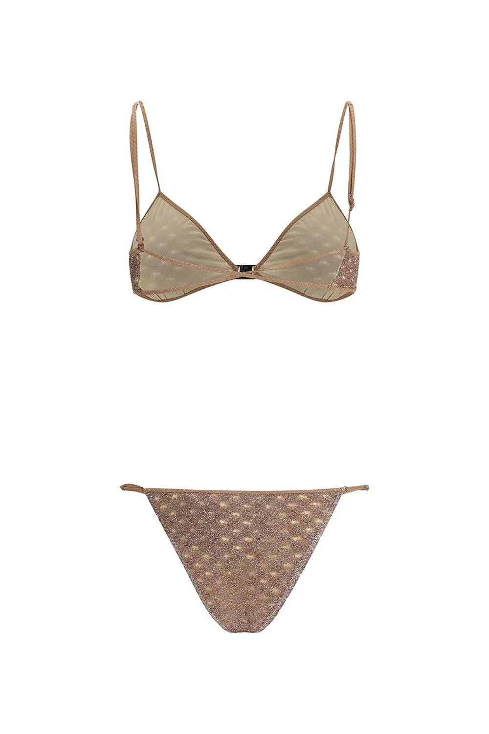 Costume da Bagno Bikini Donna in Viscosa Lamé Missoni con Pizzo a Ragnatela MS26SP0K BR014DS80EE Missoni
