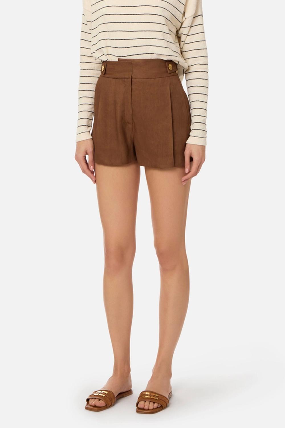 Shorts in Misto Lino SH011 62E2600 Elisabetta Franchi