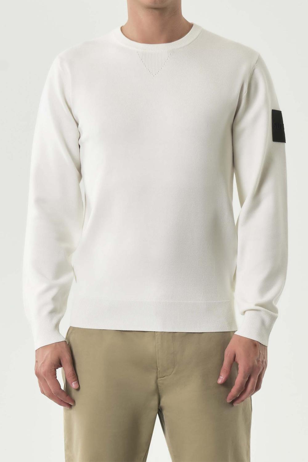 Maglia girocollo Outhere in misto rayon 4650-013 A048OFFWHITE Outhere