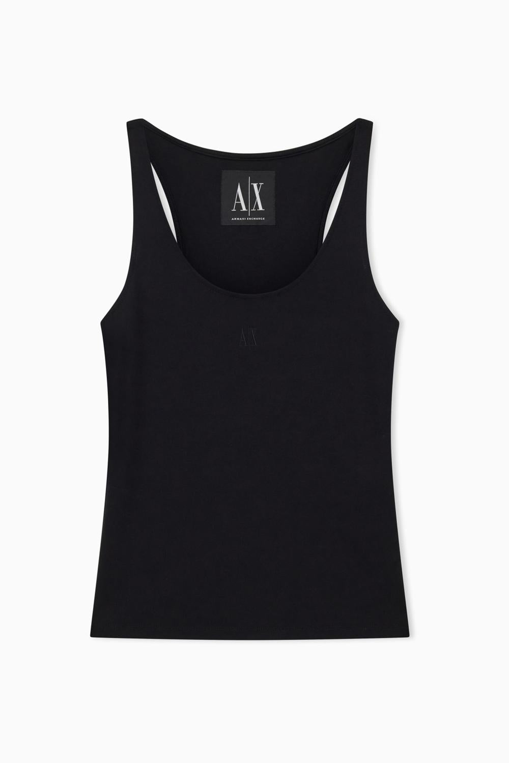 Tank top in tessuto tecnico dal fit aderente Icon Embroidery XW000829 AF13729UC001 Armani Exchange