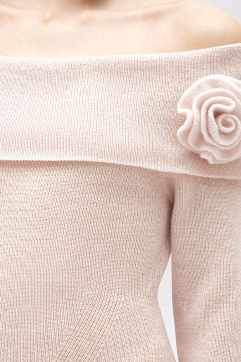 ABITO OFF SHOULDER IN LANA CON SPILLA RF5150 MA50002502 Blugirl