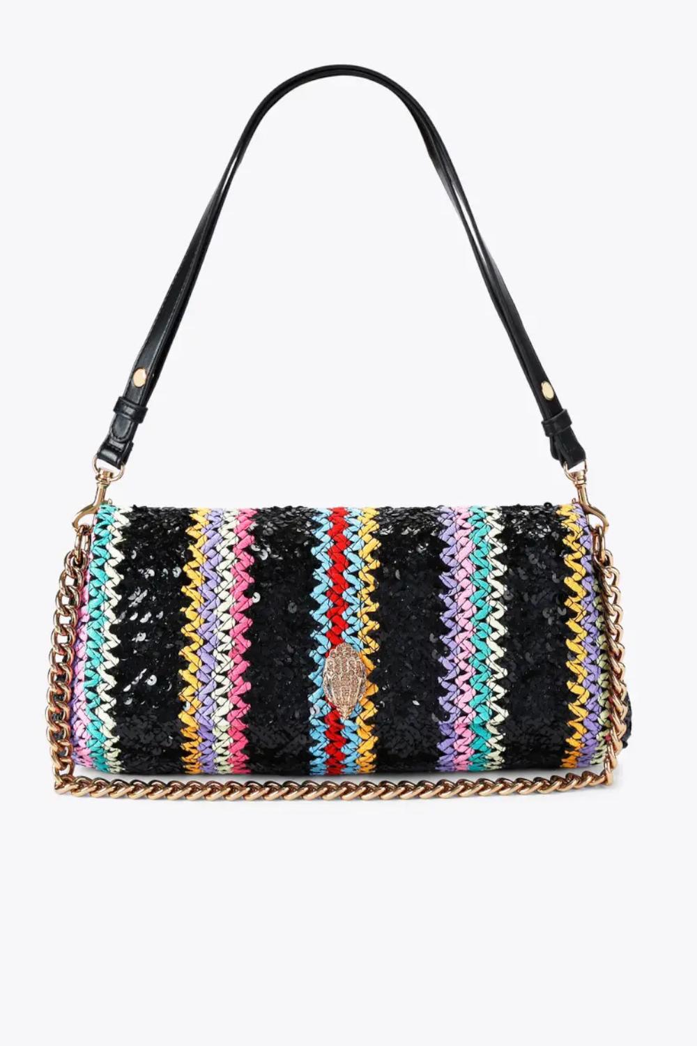 Long Kensington bag<BR/> 4372909999 BLK/OTHERS Kurt Geiger London