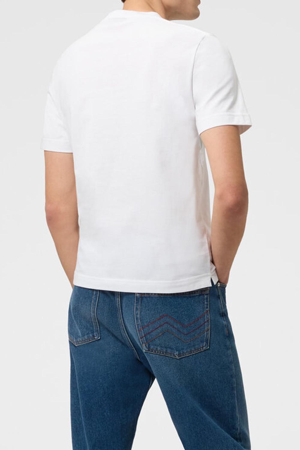 T-shirt girocollo in cotone con stampa zig zag irregolare BS26SL00 BJ00QPS01KI Missoni