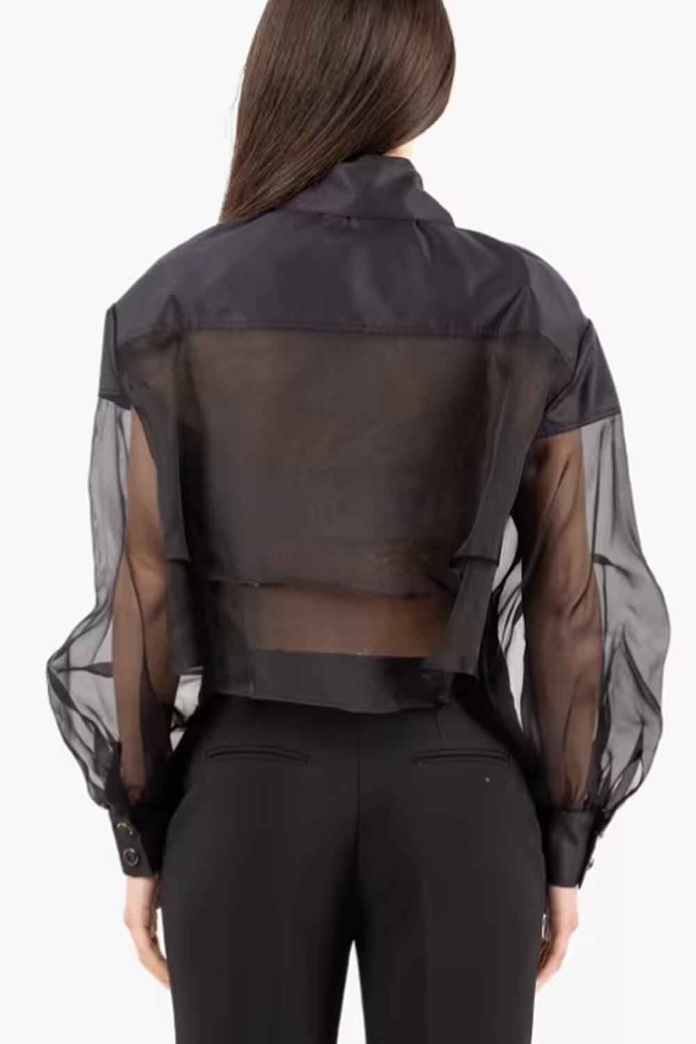 Camicia Elisabetta Franchi in Tessuto Trasparente CA118 61E2110 Elisabetta Franchi