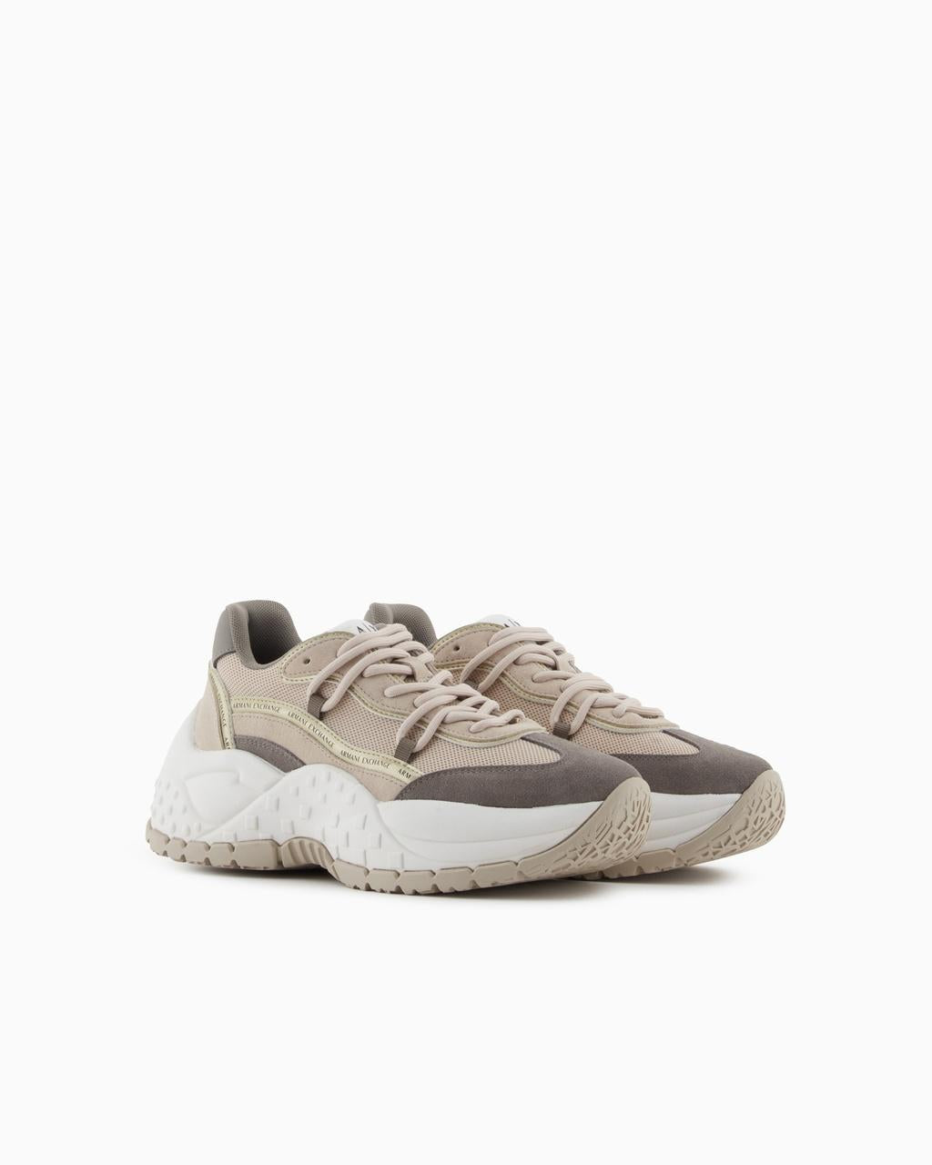 Sneakers con inserti in suede XW001627 AF17447M1176 Armani Exchange