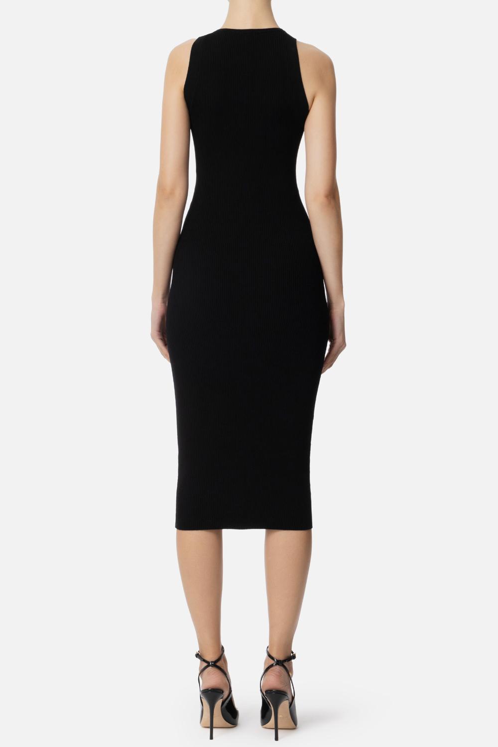 Abito a costine con cut out<BR/> AM63B 51E2110 Elisabetta Franchi