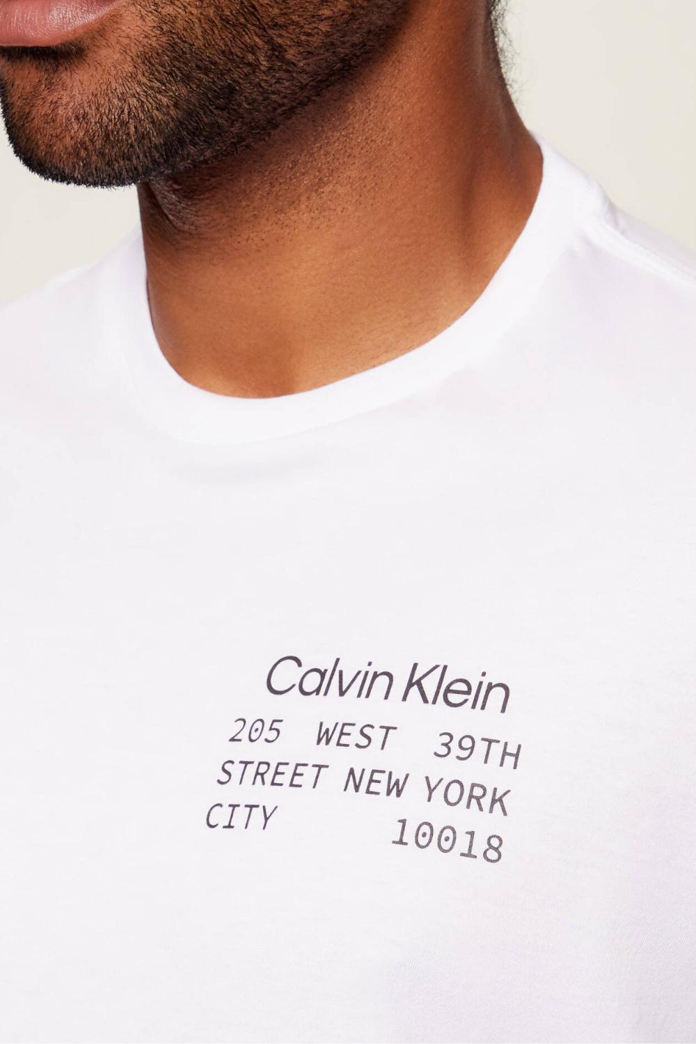 T-shirt Uomo Calvin Klein con Logo Stampato e Design Minimal LV14RE830G /YAA Calvin Klein