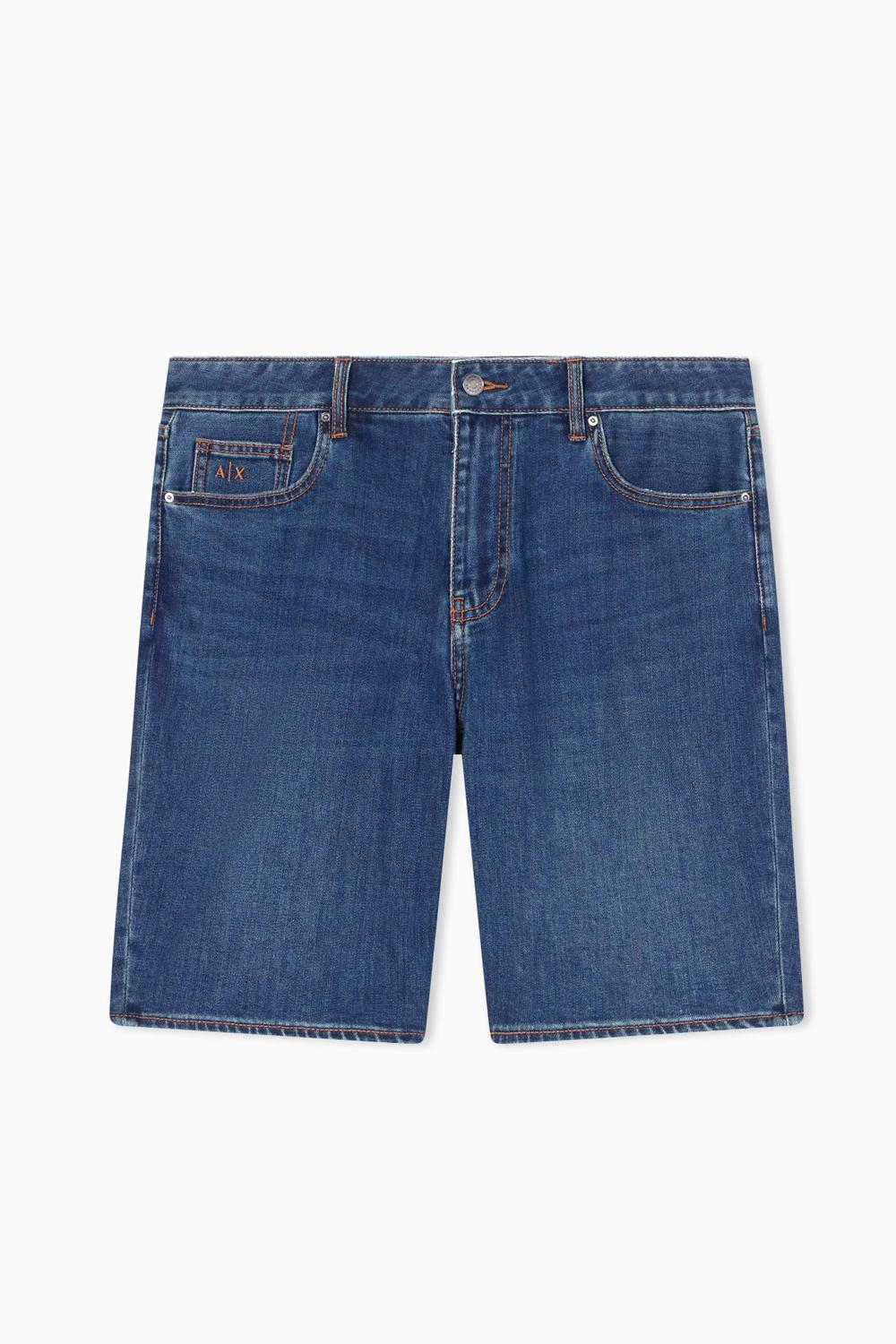 Shorts in Denim Blu Lavaggio Chiaro Comfort Fit XM000073 AF24463MB001 Armani Exchange