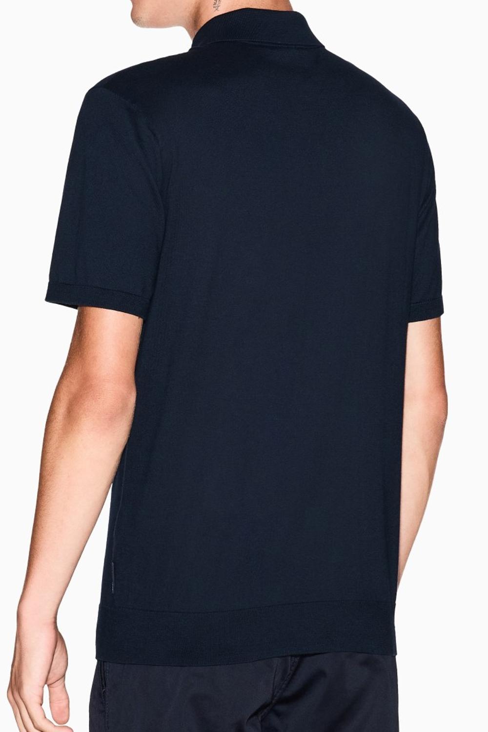 Polo in cotone lavorato a maglia con colletto 8NZF5D ZM3JZ1510 Armani Exchange