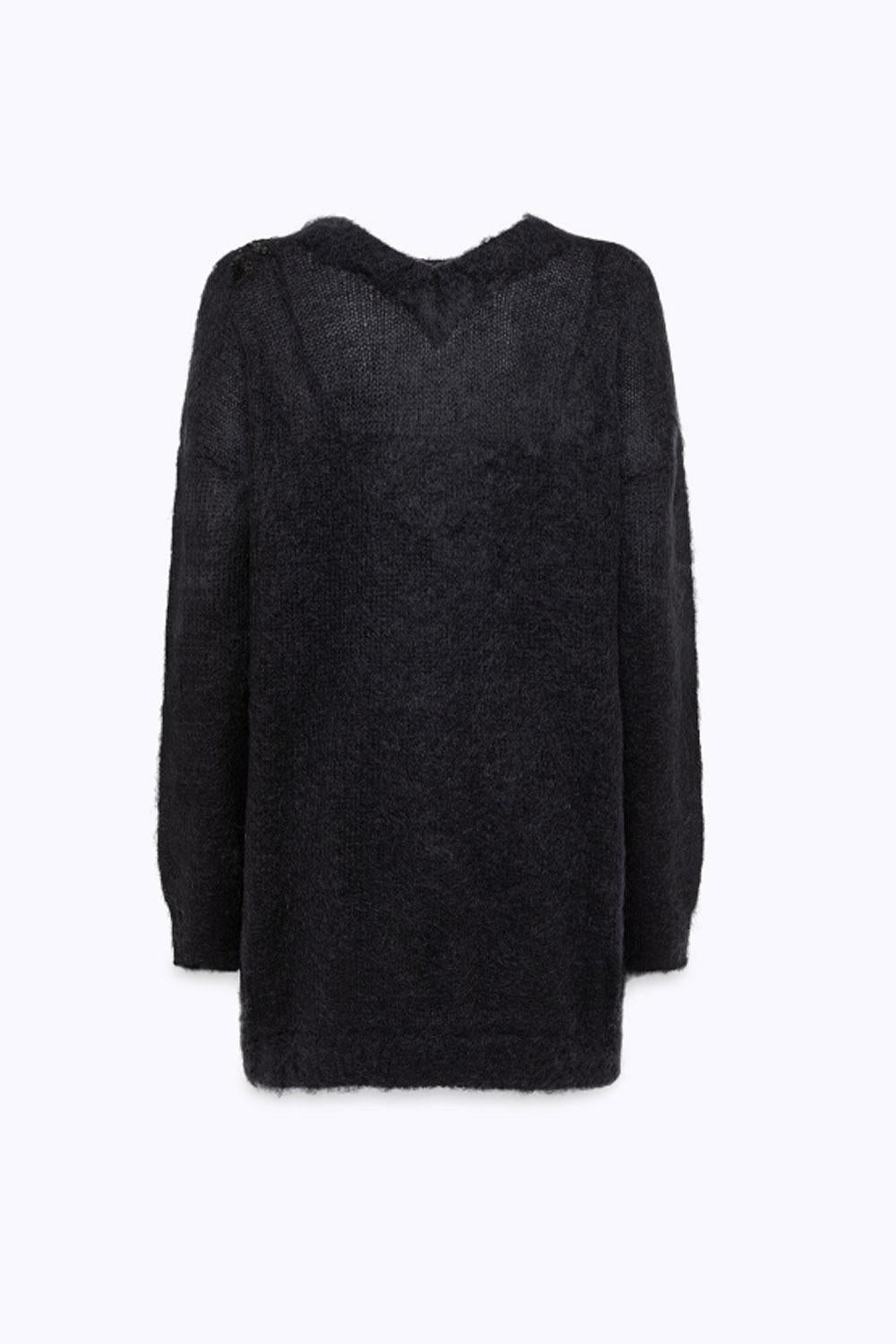 ABITO IN MOHAIR CON RICAMO PATCH RF5151 MS03722222 Blugirl