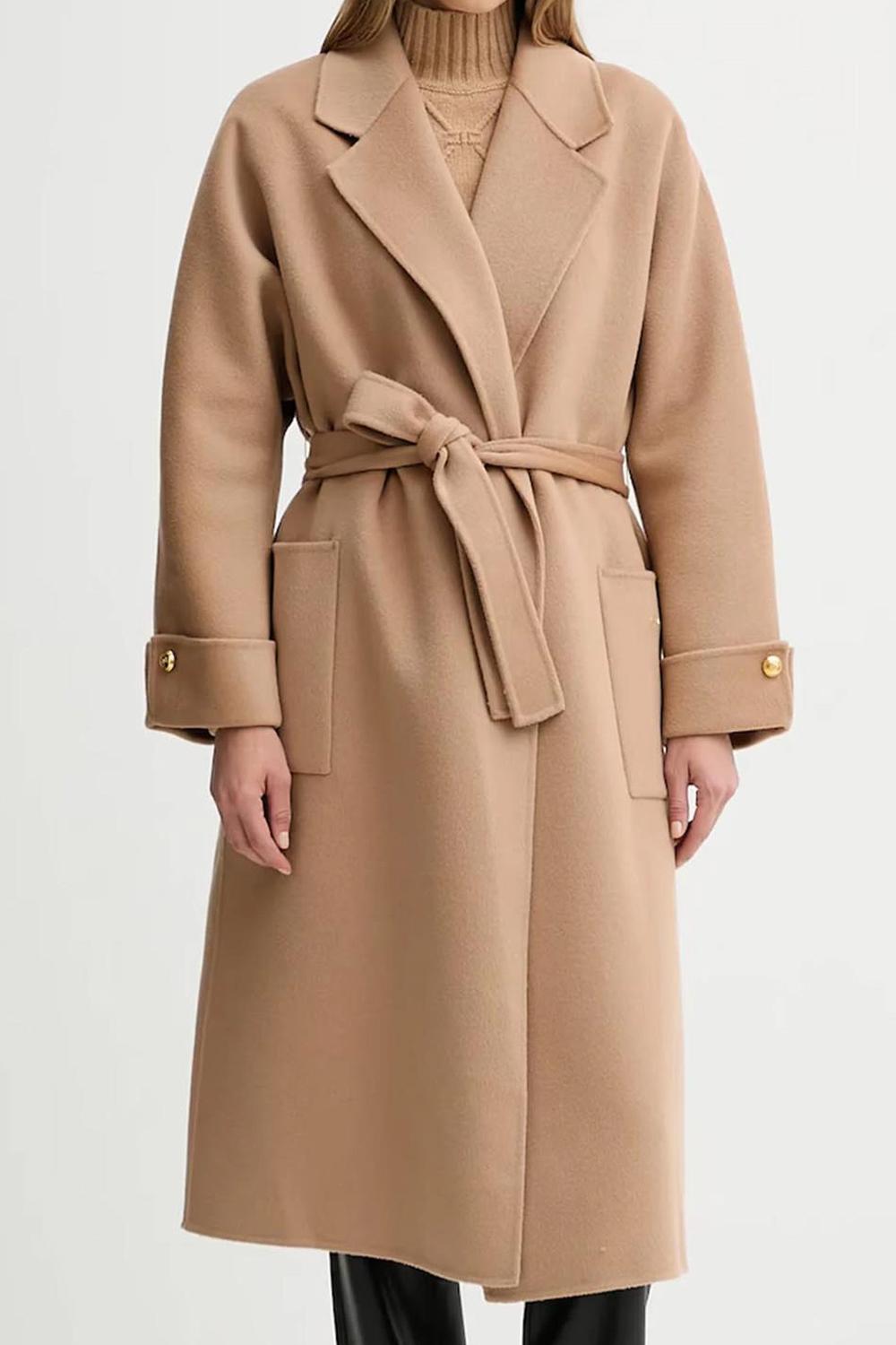 Cappotto in panno di misto lana double CP68D 56E2EA2 Elisabetta Franchi