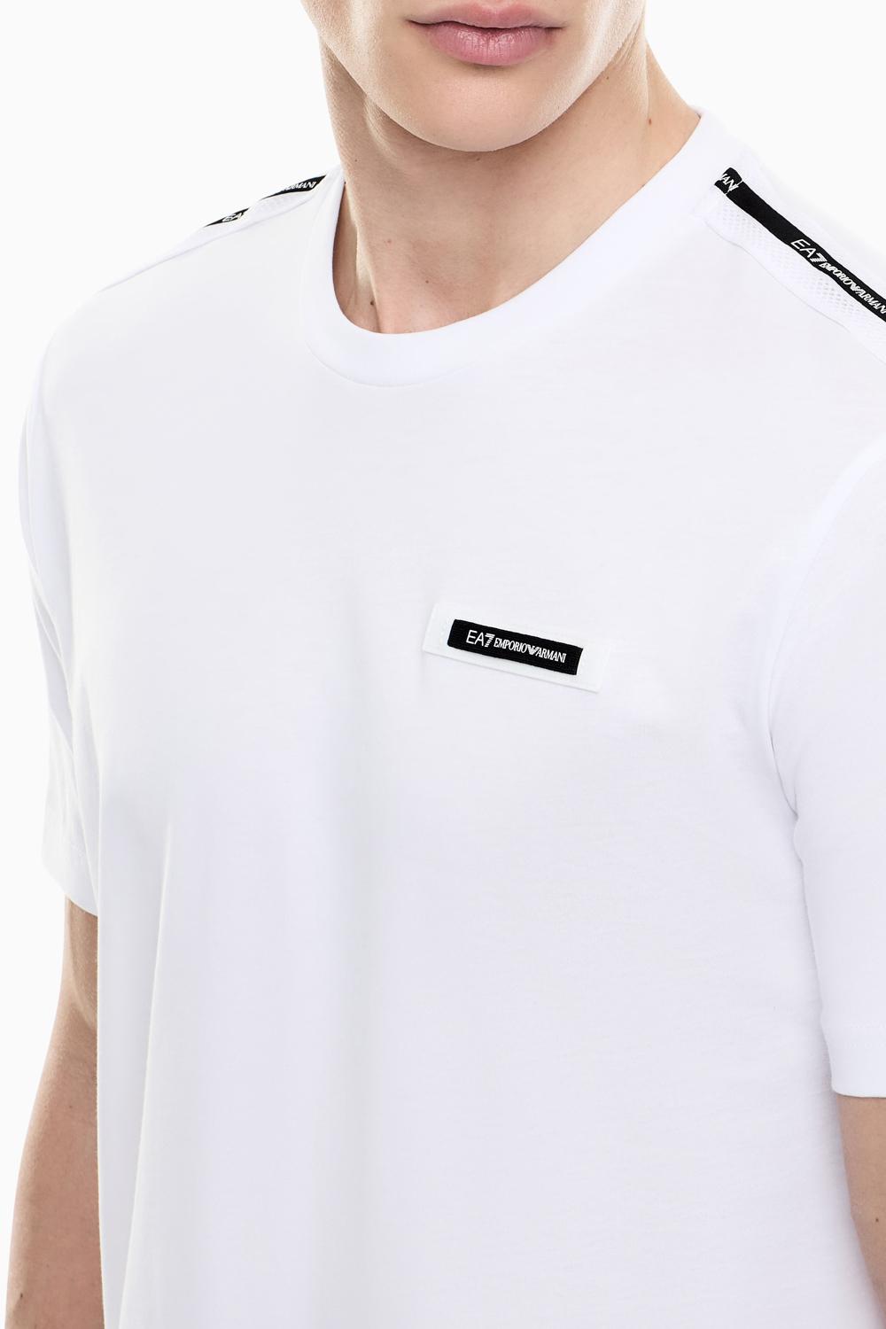T-shirt girocollo Logo Series in cotone 7M001476 AF10375U0002 EA7 Emporio Armani