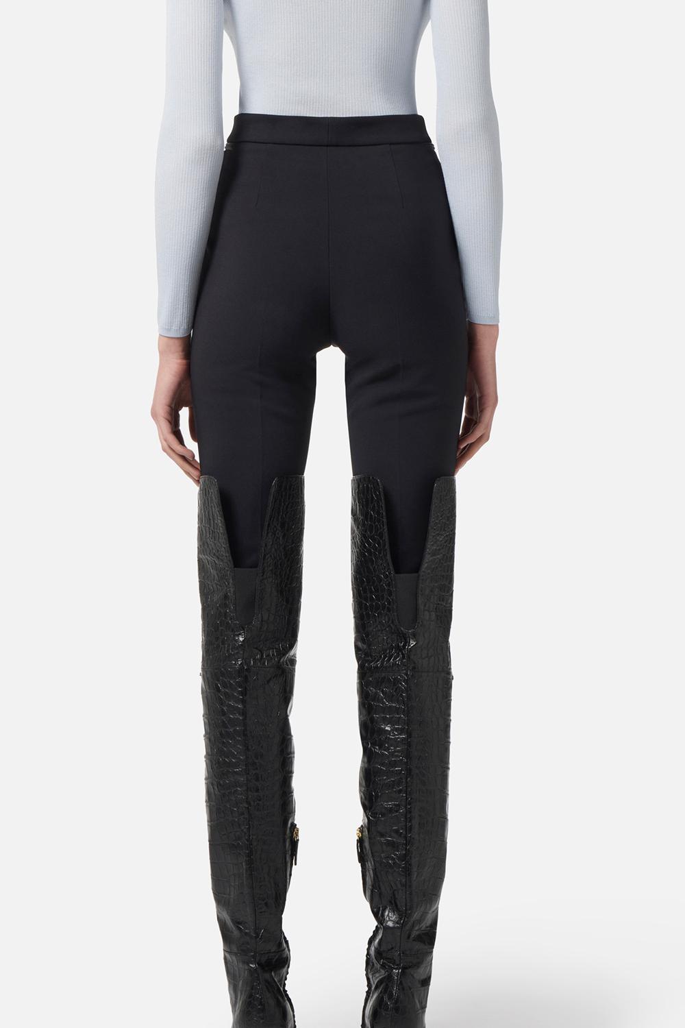 Pantaloni in doppio crêpe<BR/> PA108 56E2110 Elisabetta Franchi