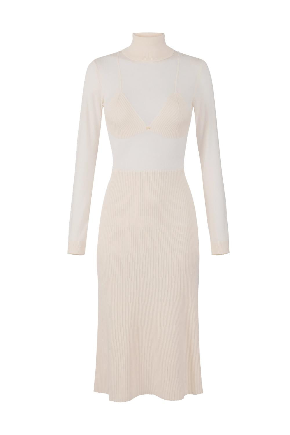 Abito in misto lana con collo dolcevita<BR/> AM30S 57E2DZ9 Elisabetta Franchi