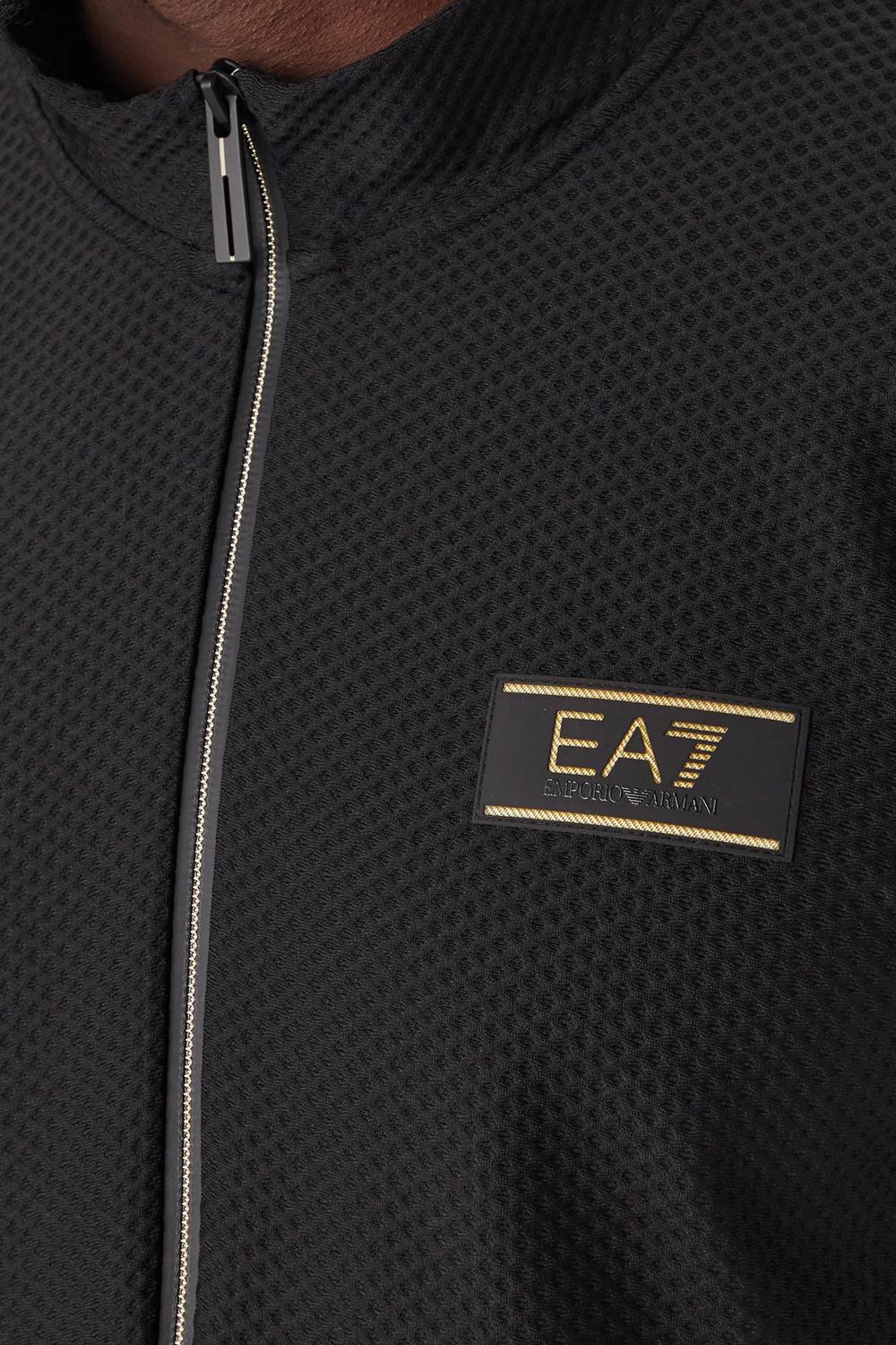 Felpa girocollo con zip in puro cotone 7M001338 AF21099UC001 EA7 Emporio Armani