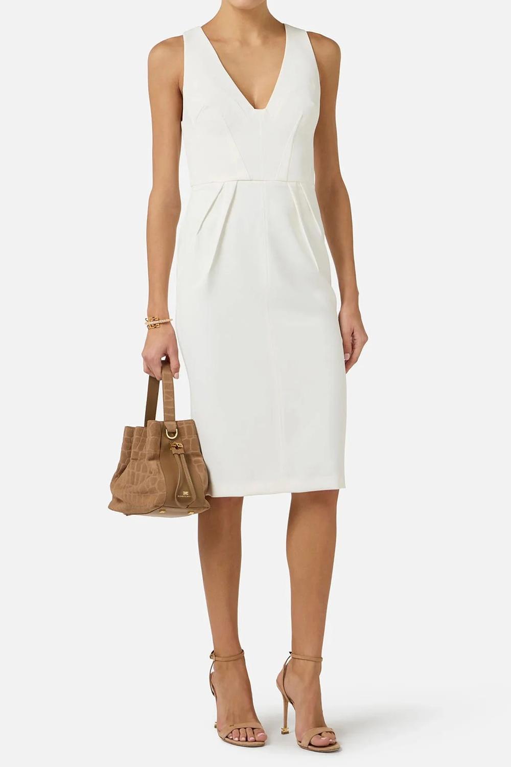 abito midi smanicato AB941 62E2360 Elisabetta Franchi