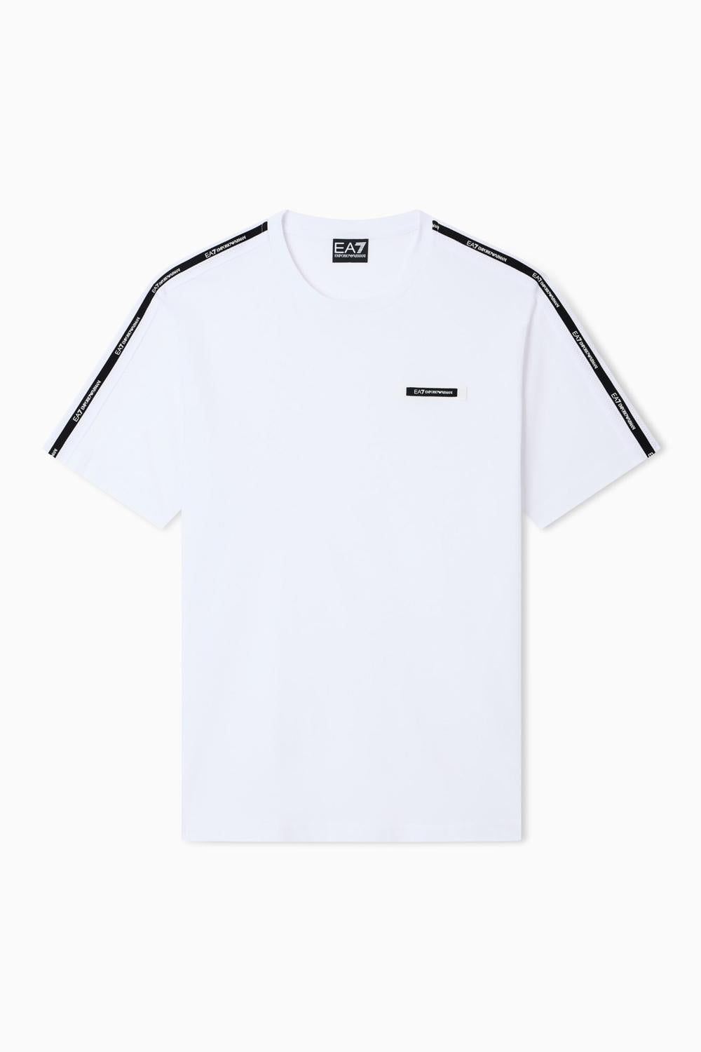 T-shirt girocollo Logo Series in cotone 7M001476 AF10375U0002 EA7 Emporio Armani