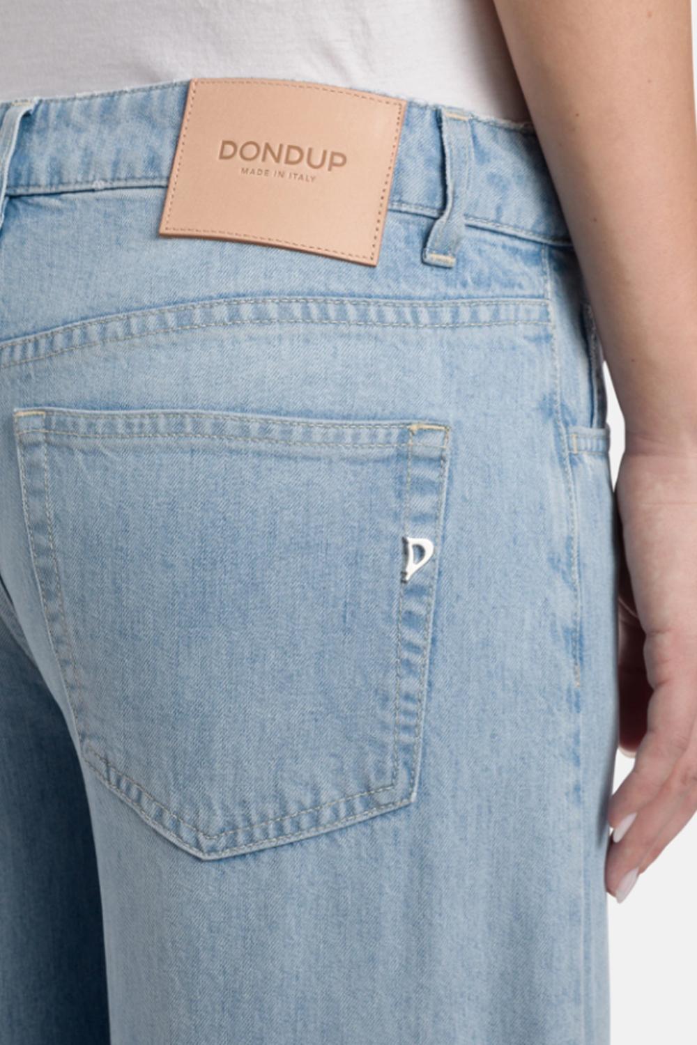 Marlen wide-leg jeans in rigid lyocell denim DP775 DF0266D-MC6800 Dondup