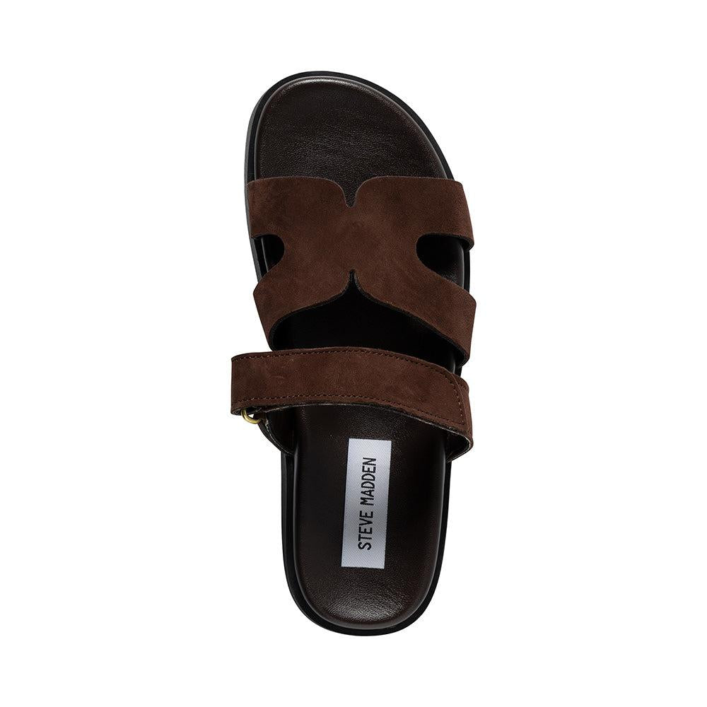 MISSILE-E - cabatta con fascia in suede MISSILE-E DARK BROWN SUEDE Steve Madden