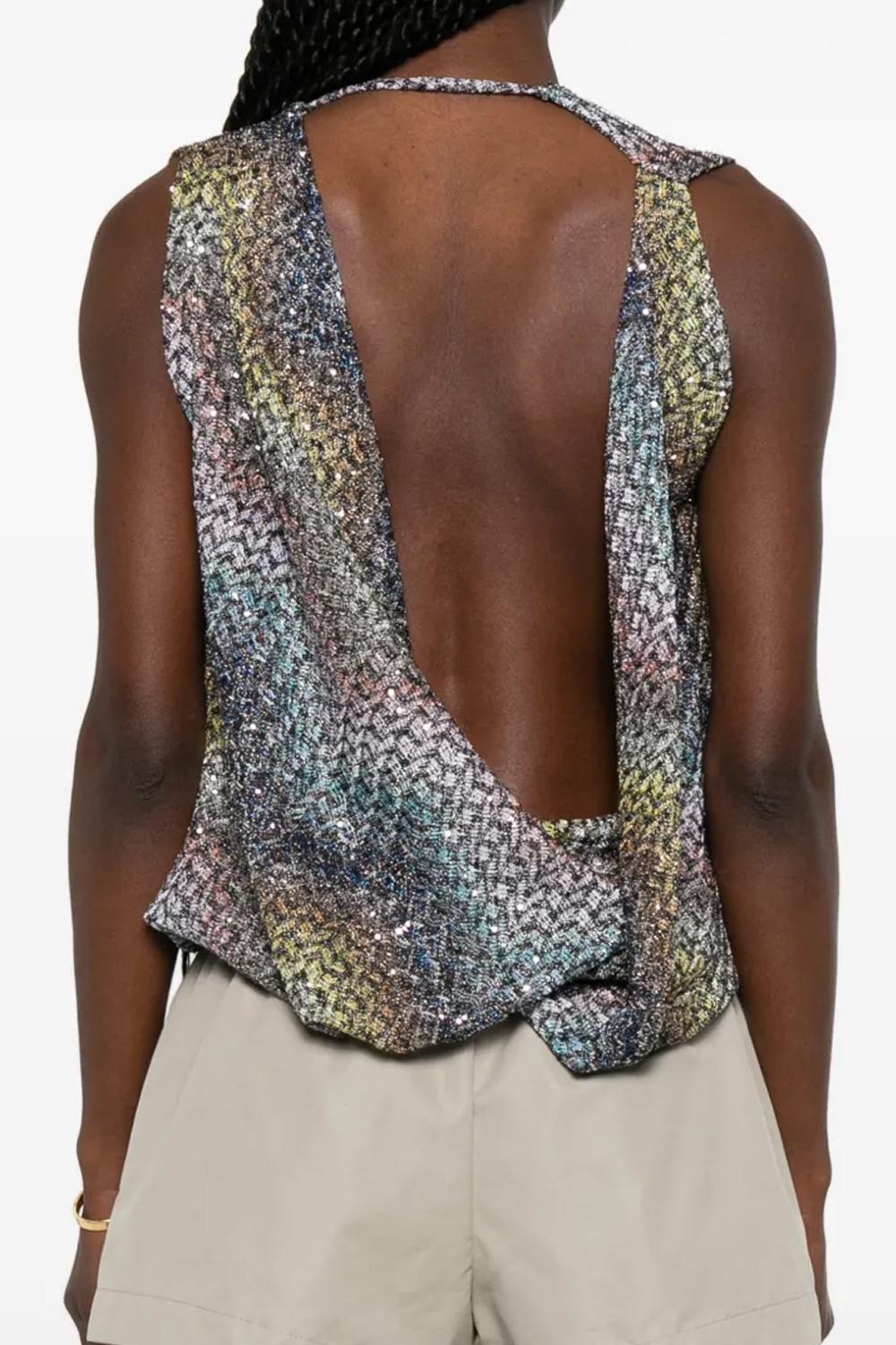 Top con paillettes DS26SK16 BC0065SMSNS Missoni