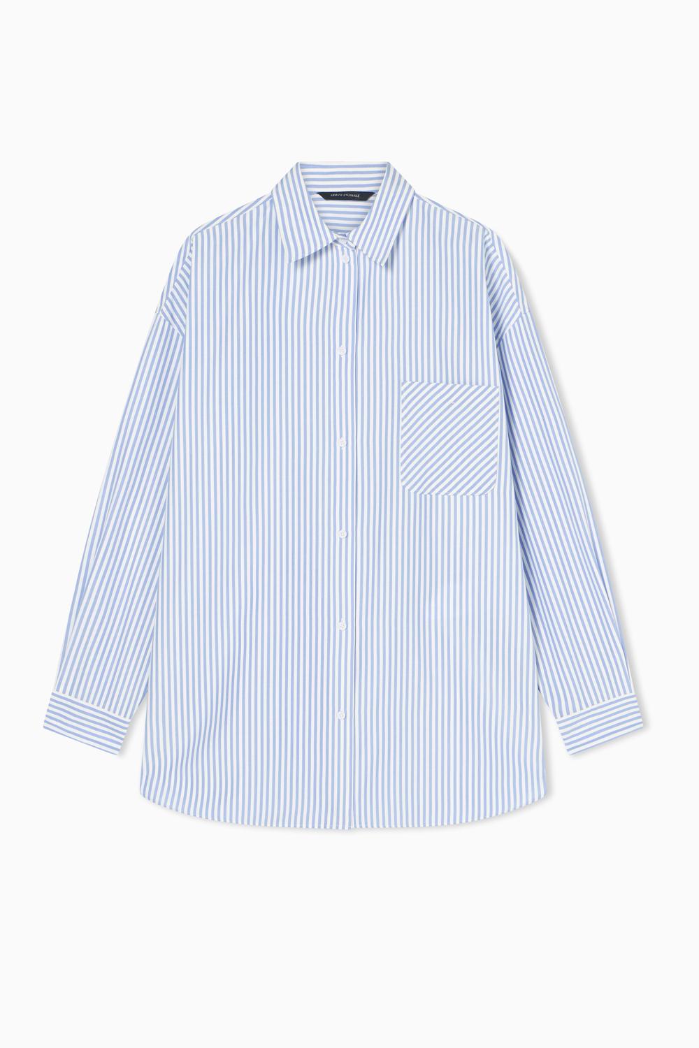 Camicia a righe oversize XW002034 AF21535MB088 Armani Exchange