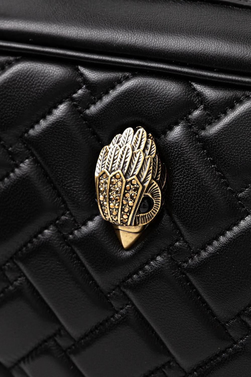 Borsa a Mano in pelle<BR/> 4702000109 /BLACK Kurt Geiger London