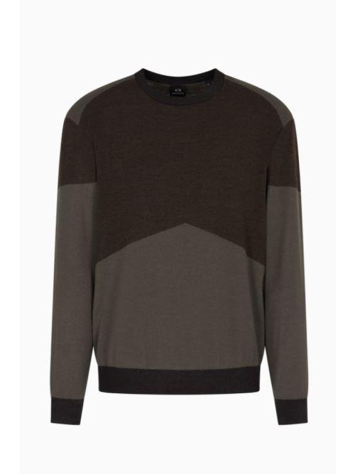 Maglione girocollo a righe XM000901 AF11965M7060 Armani Exchange