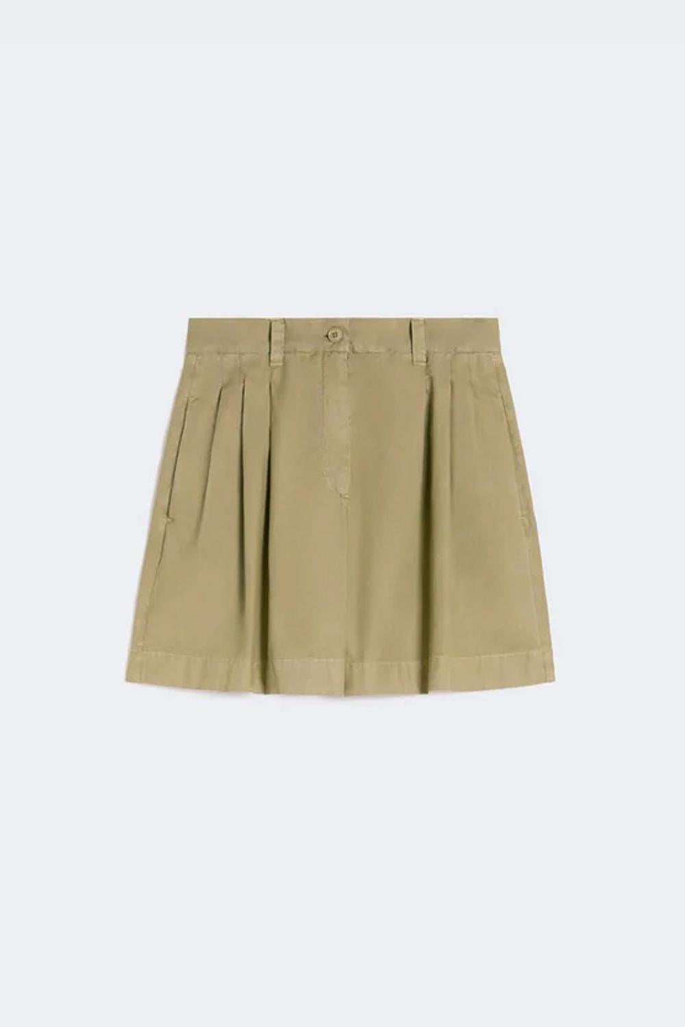 Bermuda donna in cotone WKDARMONIA 003VERDE OLIVA Max Mara Weekend