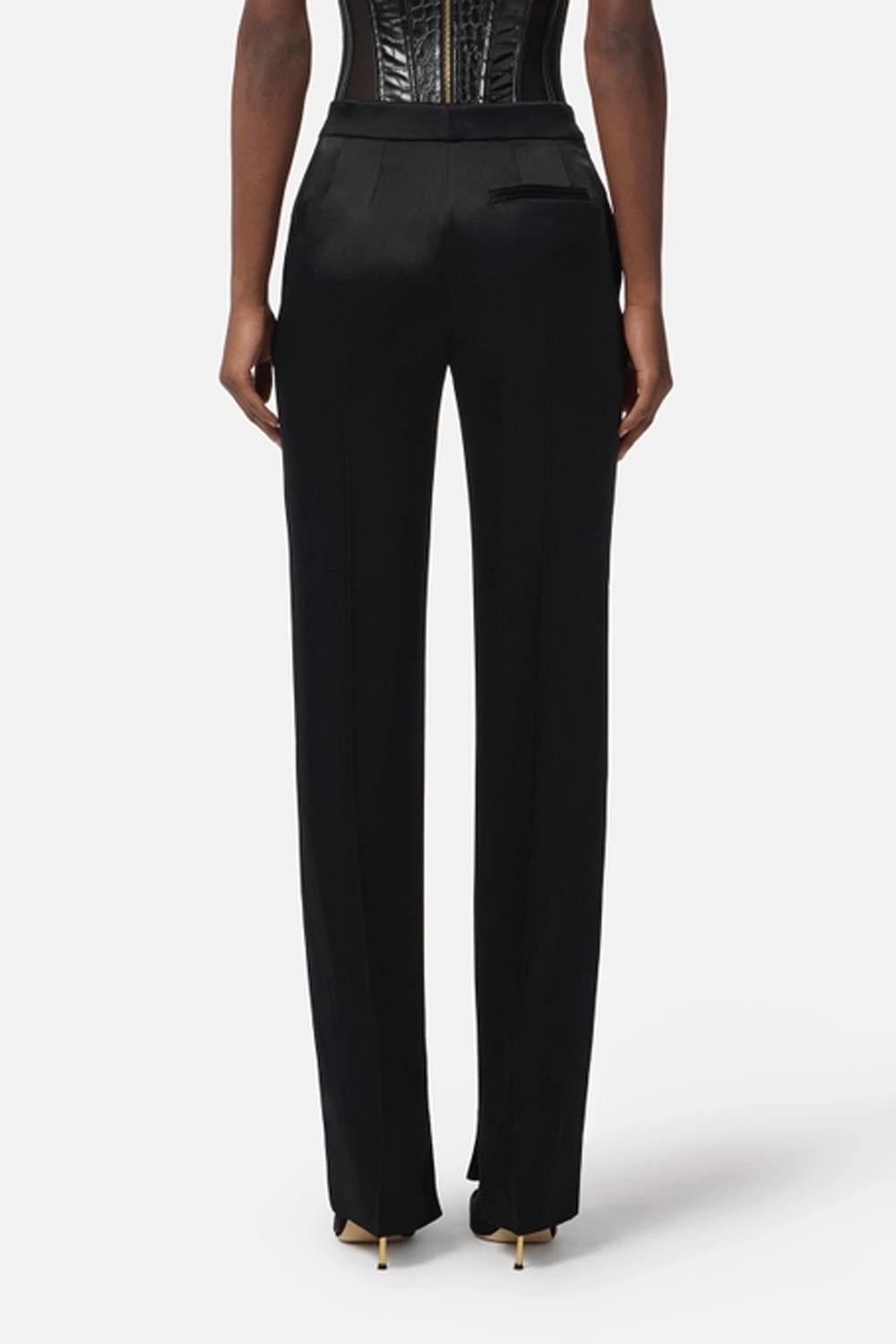 Pantaloni in Satin PA130 57E2110 Elisabetta Franchi