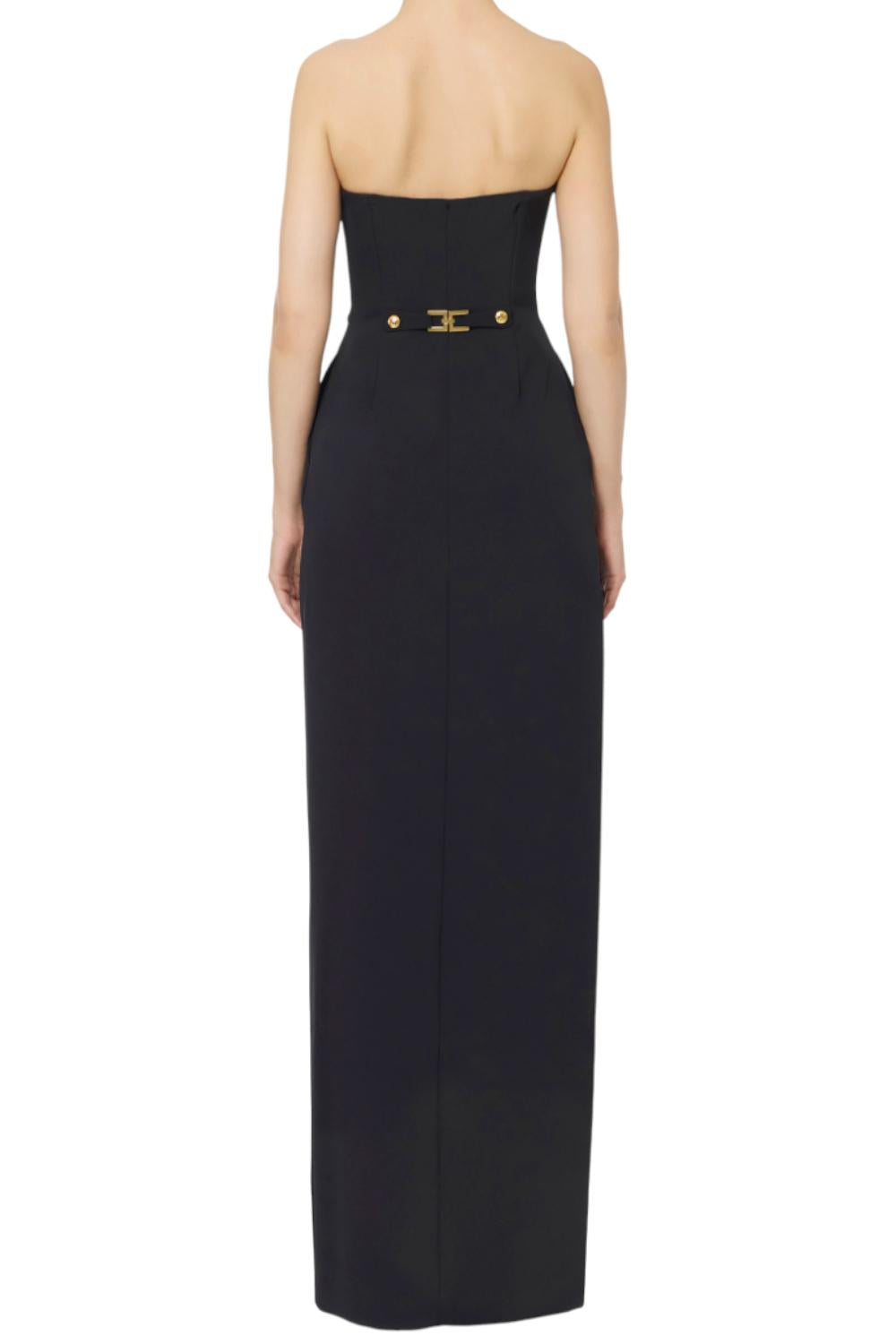 Abito Red Carpet in crêpe leggero con bottoni<BR/> ABR04 56E2110 Elisabetta Franchi