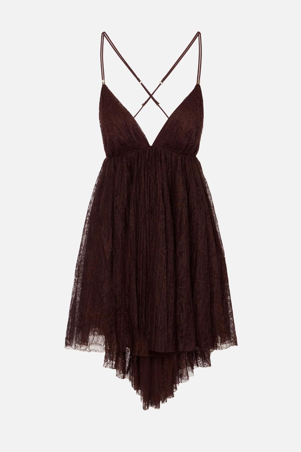 Mini abito in pizzo floreale AB970 62E2644 Elisabetta Franchi