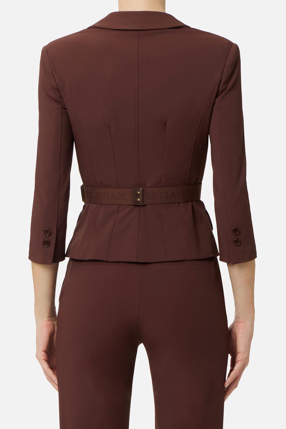 Giacca in tessuto tecnico bielastico GI224 61E2644 Elisabetta Franchi