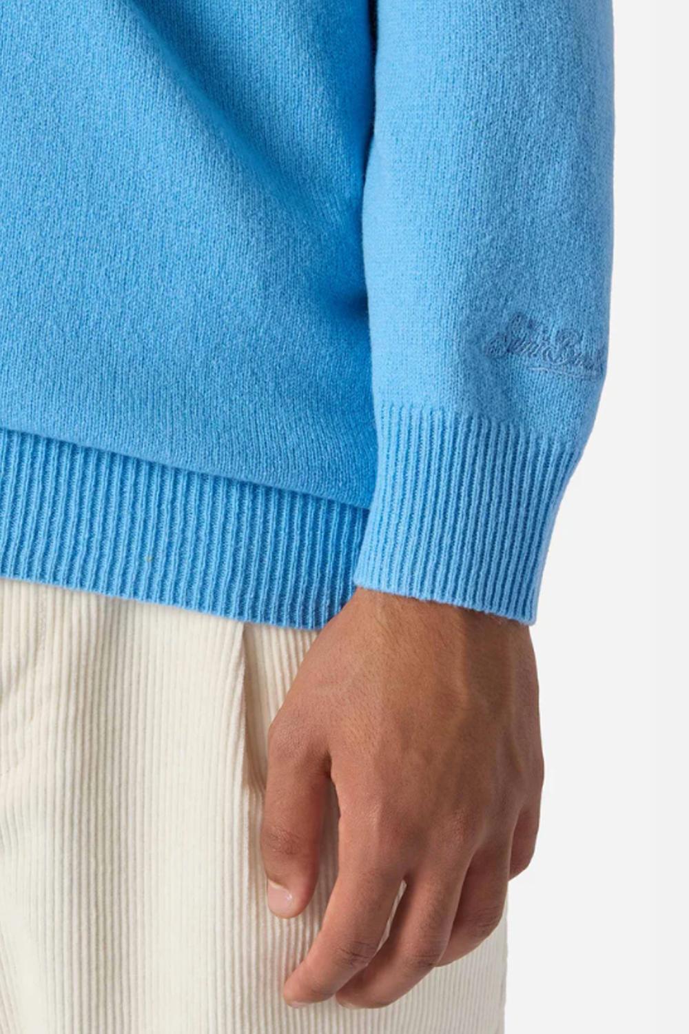 Maglia Jermyn con Collo a Mezza Zip JERM002 /00042I Mc2 Saint Barth