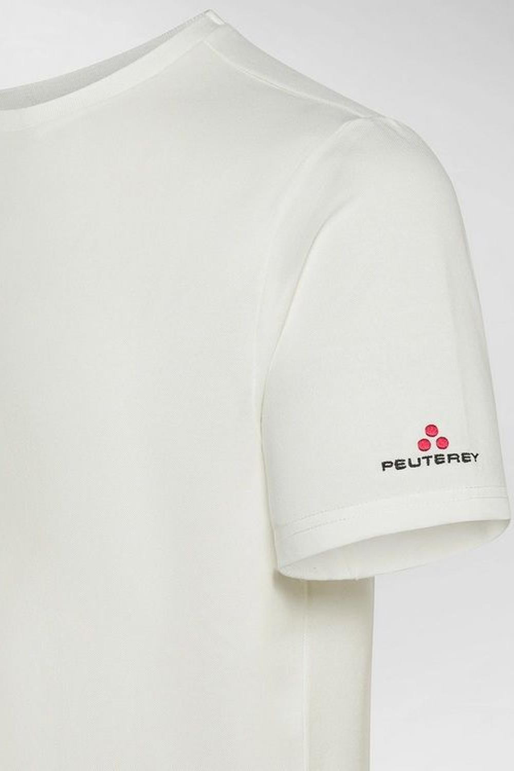 T-Shirt Uomo in Piquet Stretch Cotone e Seta con Ricamo Trilogy PEU5470 99012182730 Peuterey