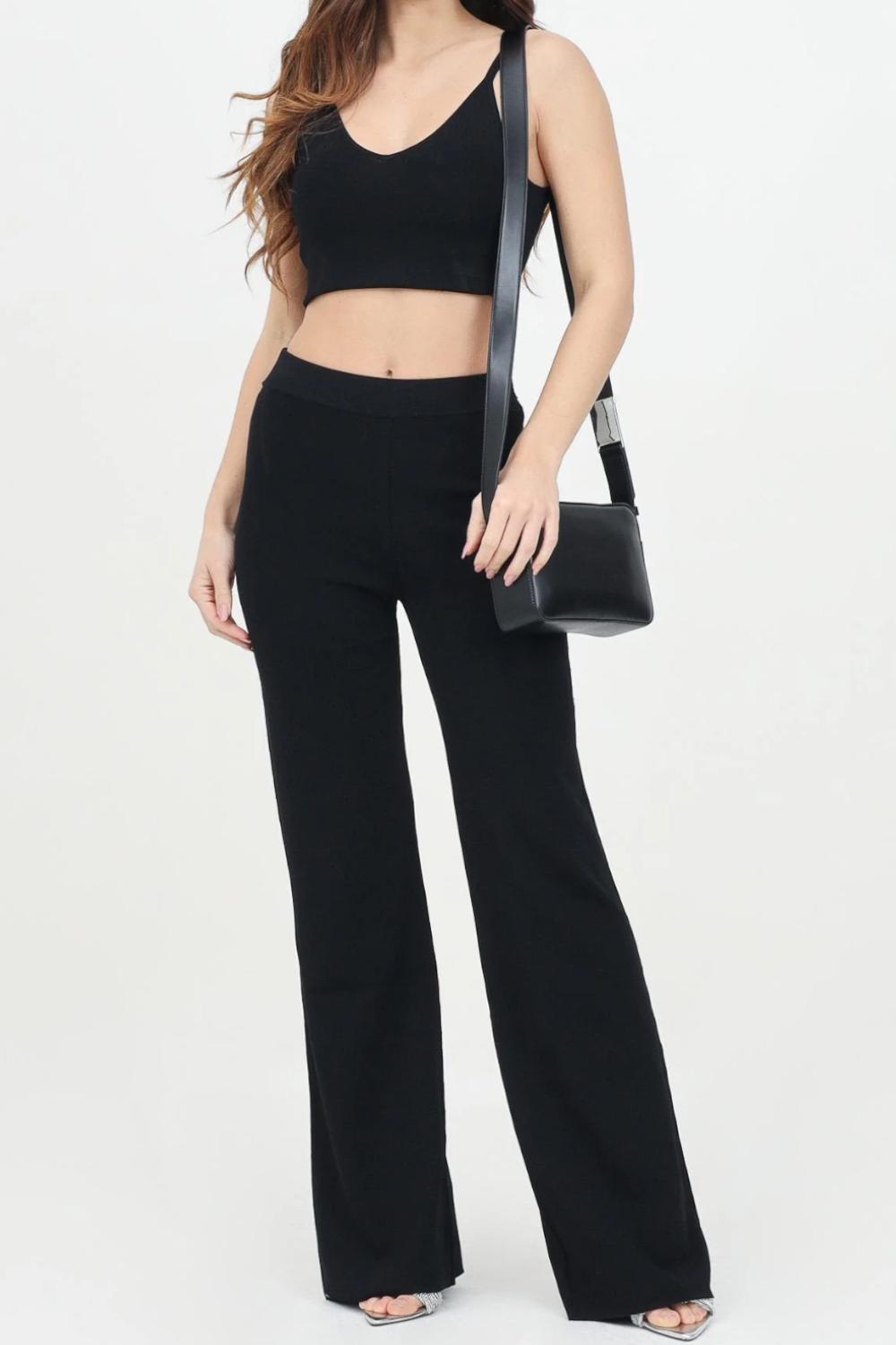 Pantalone in maglia di viscosa<BR/> J20J225056 BEH Calvin Klein