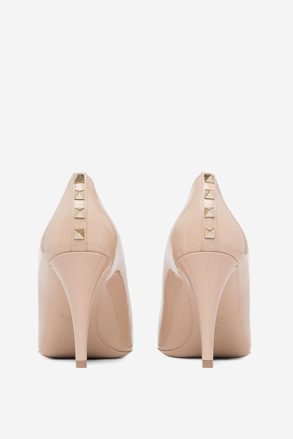 Décolleté Valentino Garavani Rosa Nude Lucido Tacco 8,5 cm con Borchie 2W0S0GX1HCW /K4S Valentino Garavani