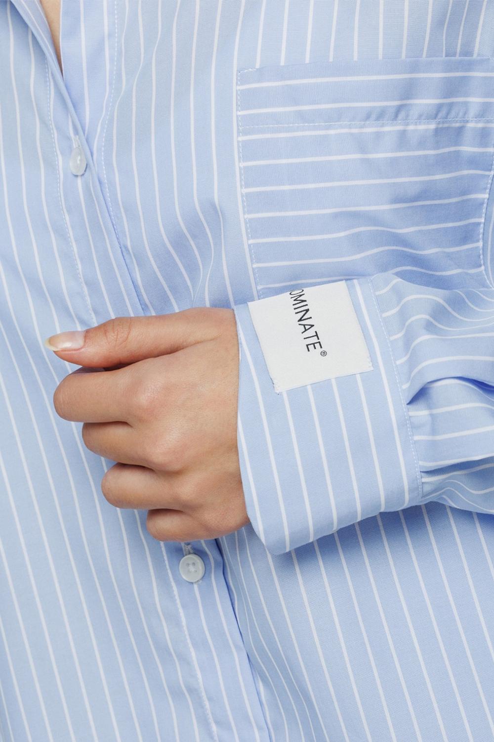 Camicia Oversize in cotone<BR/> HMABW01696 TMTL0021BL02 Hinnominate