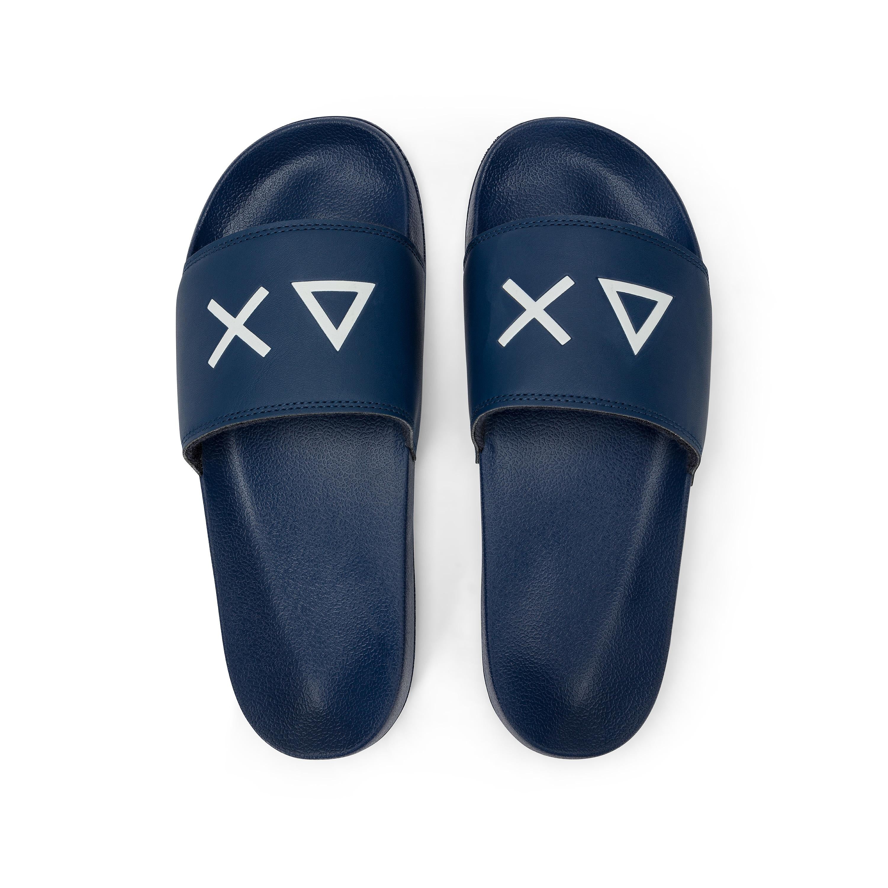 SLIPPERS LOGOSandali slide SUN68 con logo iconico X36110 07 Sun 68