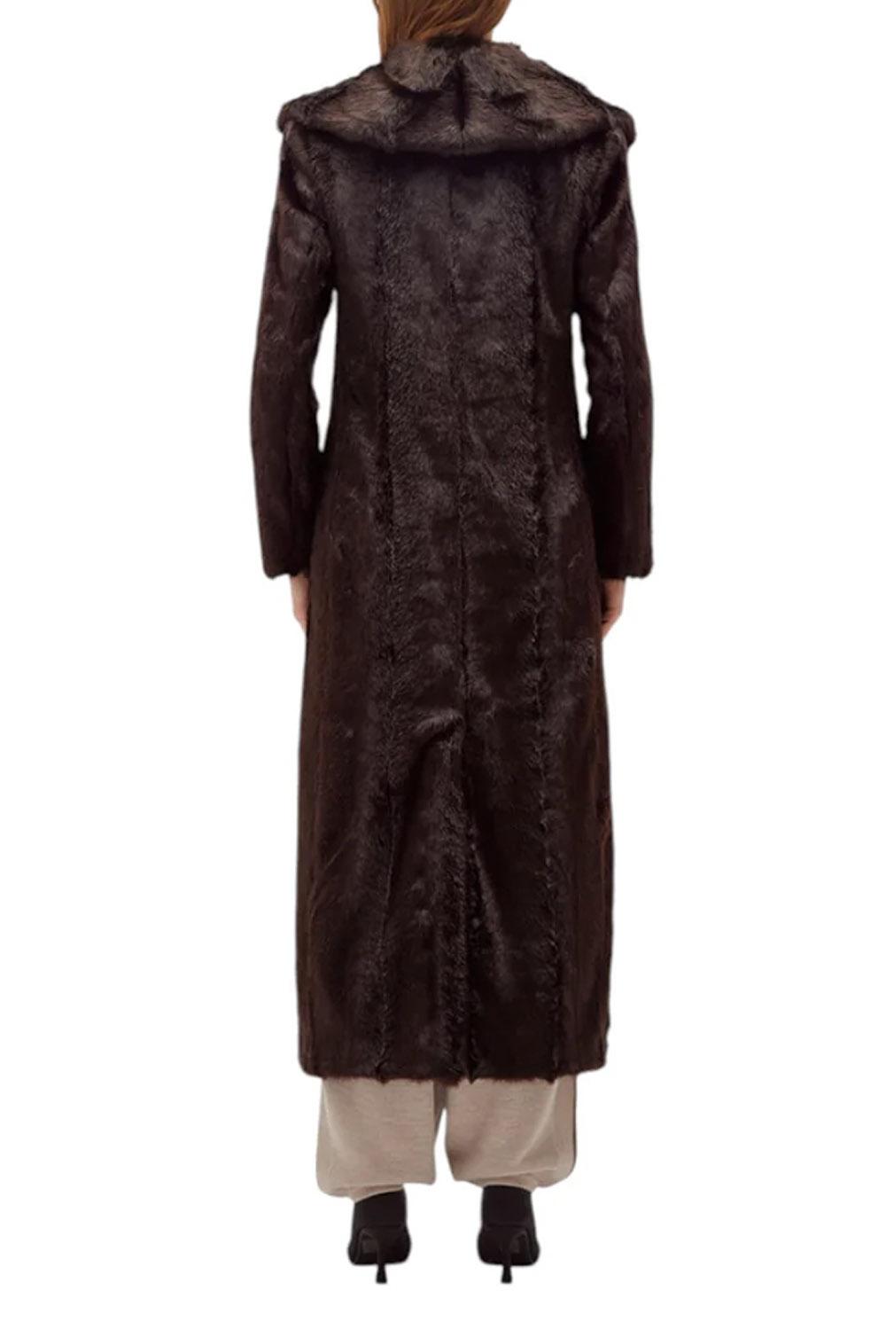 Cappotto lungol in faux fur RF5141 E085490840 Blugirl