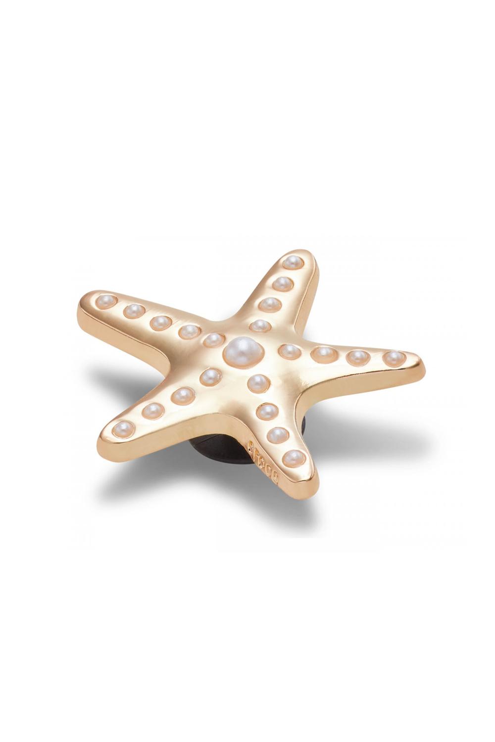 5019 GOLD AND PEARL STARFISH Crocs