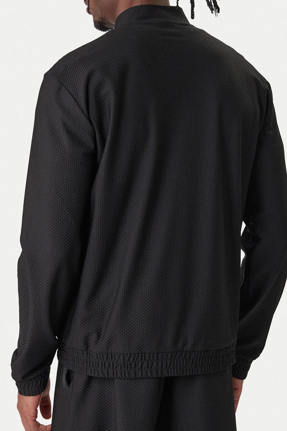 Felpa girocollo con zip in puro cotone 7M001338 AF21099UC001 EA7 Emporio Armani