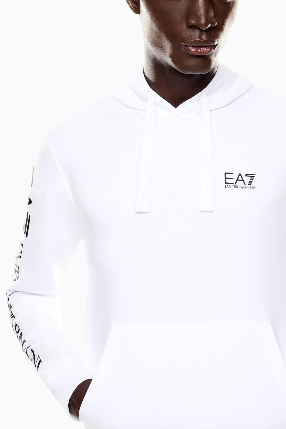 Felpa con cappuccio Logo Series EA7 in cotone 7M000569 AF13512M0003 EA7 Emporio Armani