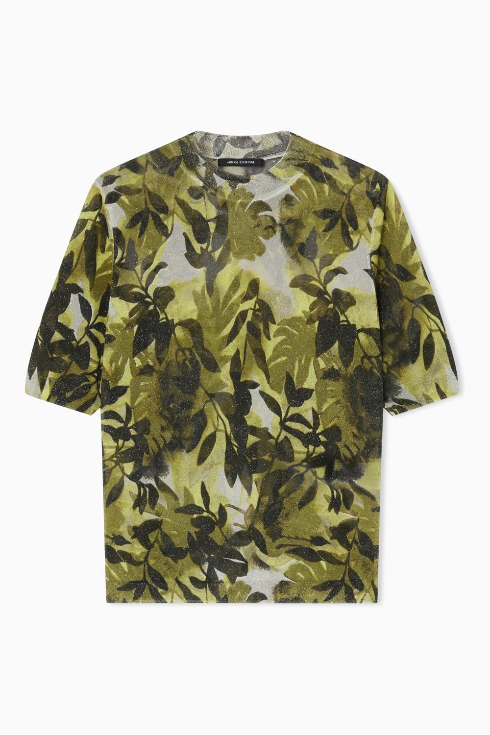 T-shirt in viscosa fantasia allover XW001909 AF21576F7137 Armani Exchange