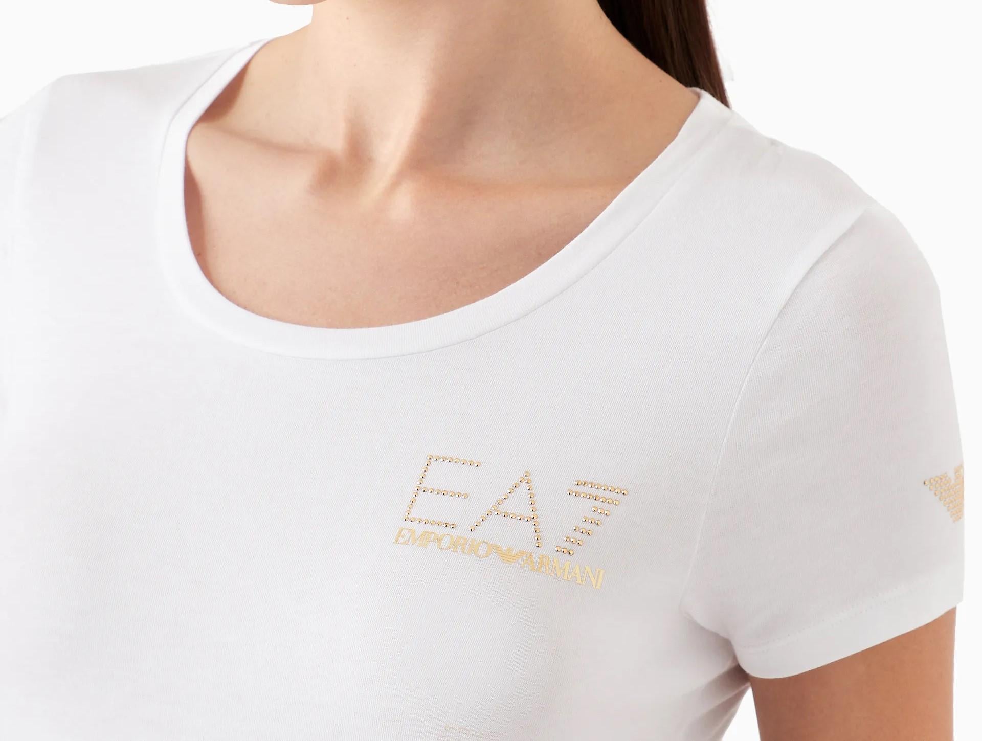 T-shirt Evolution EA7 in jersey di misto cotone<BR/> 8NTT65 TJDQZ1100 EA7 Emporio Armani