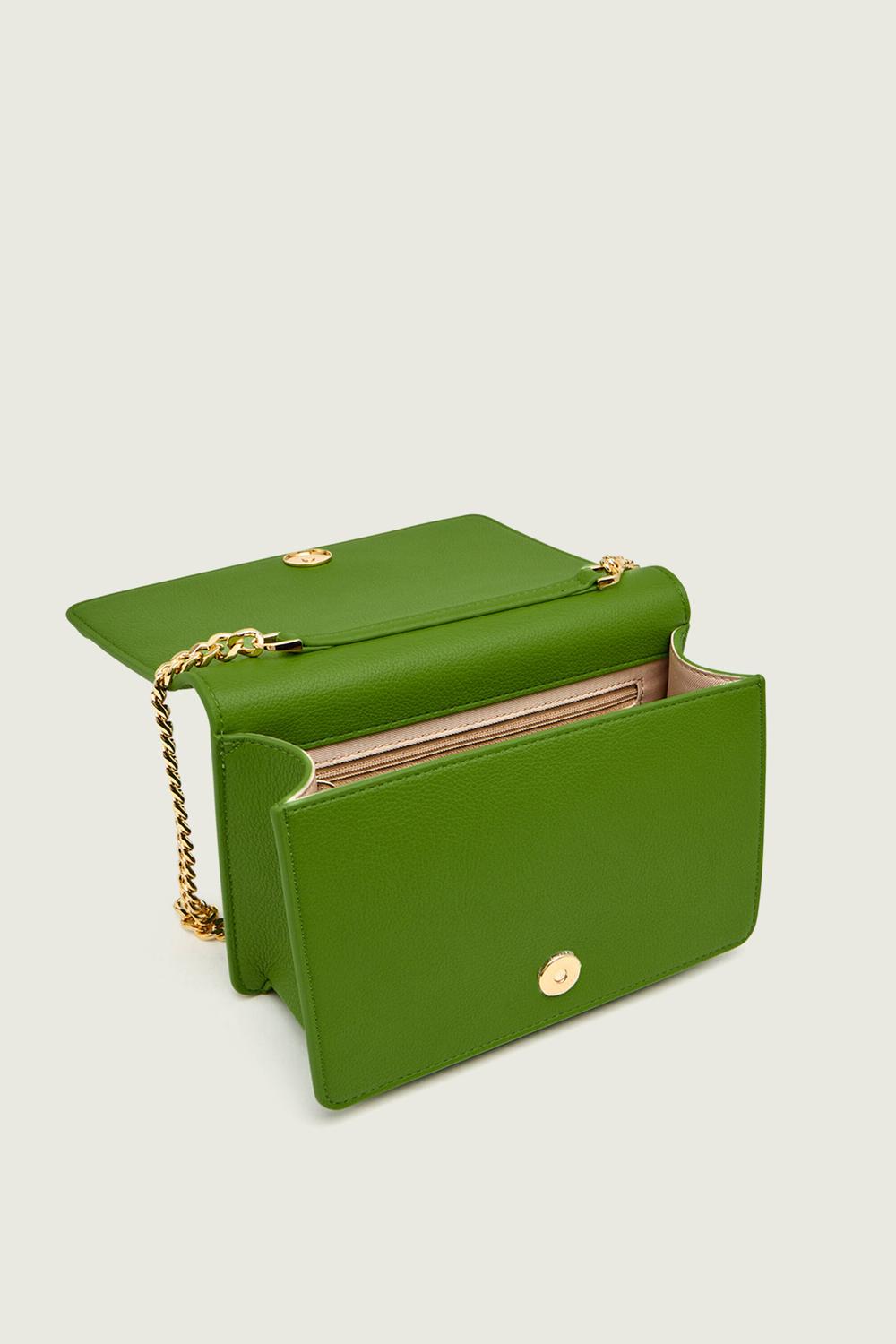 Borsa Elisabetta Franchi Effetto Pelle con Tracolla a Catena e Logo BS39A 61E2EV3 Elisabetta Franchi