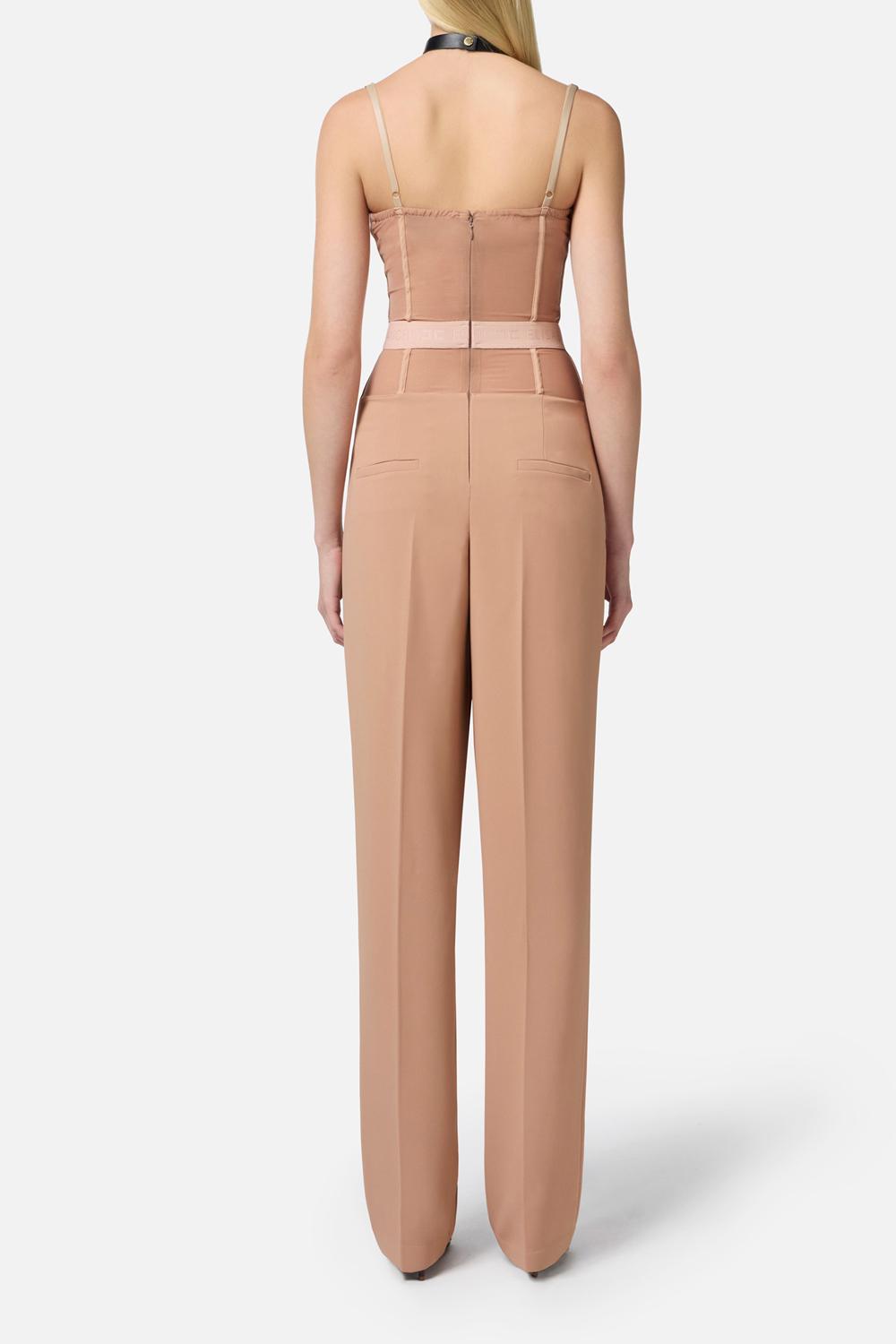 Tuta in crêpe e tulle TU030 51E2283 Elisabetta Franchi