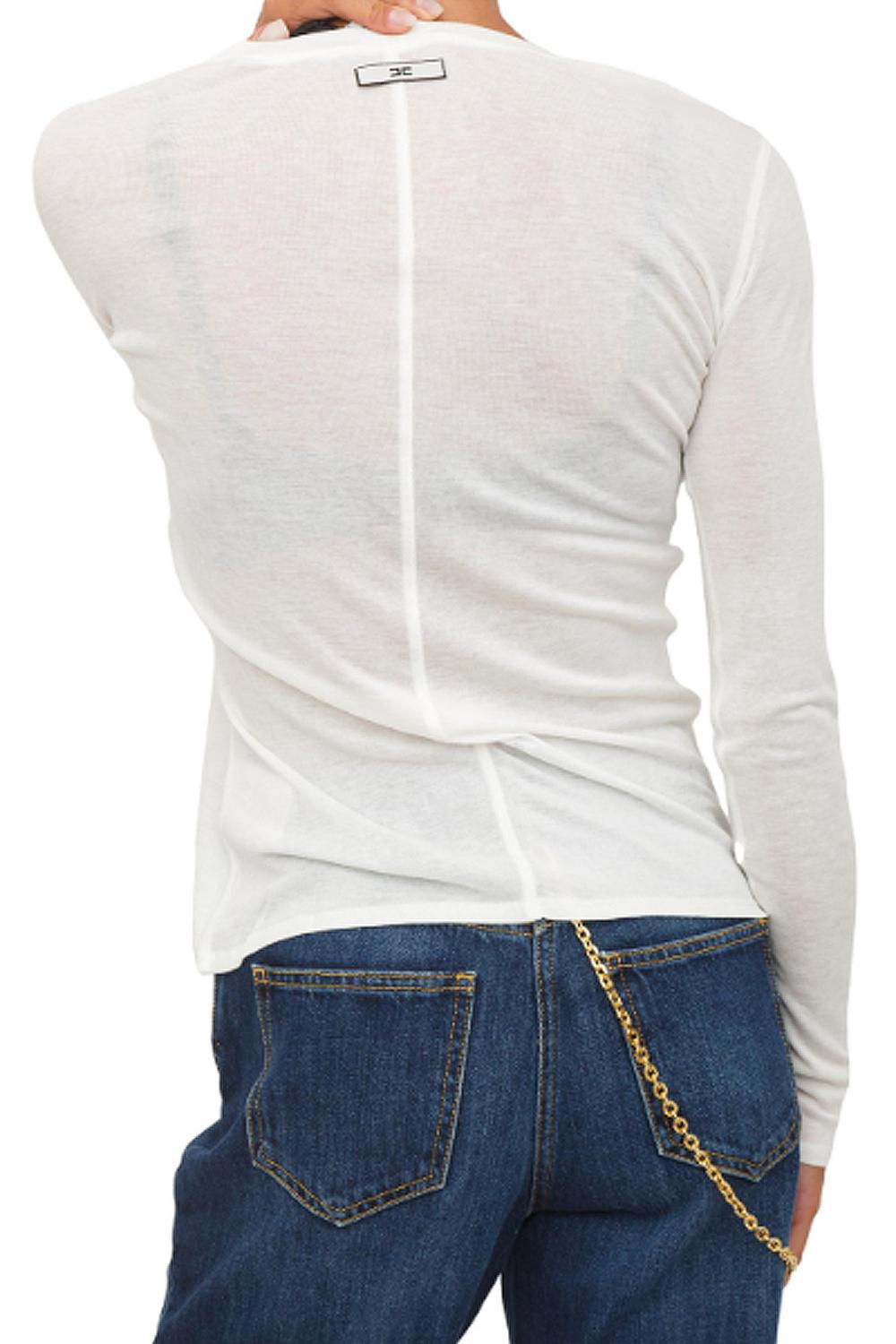 Maglia in jersey con bottoni<BR/> MD62B 58E2360 Elisabetta Franchi