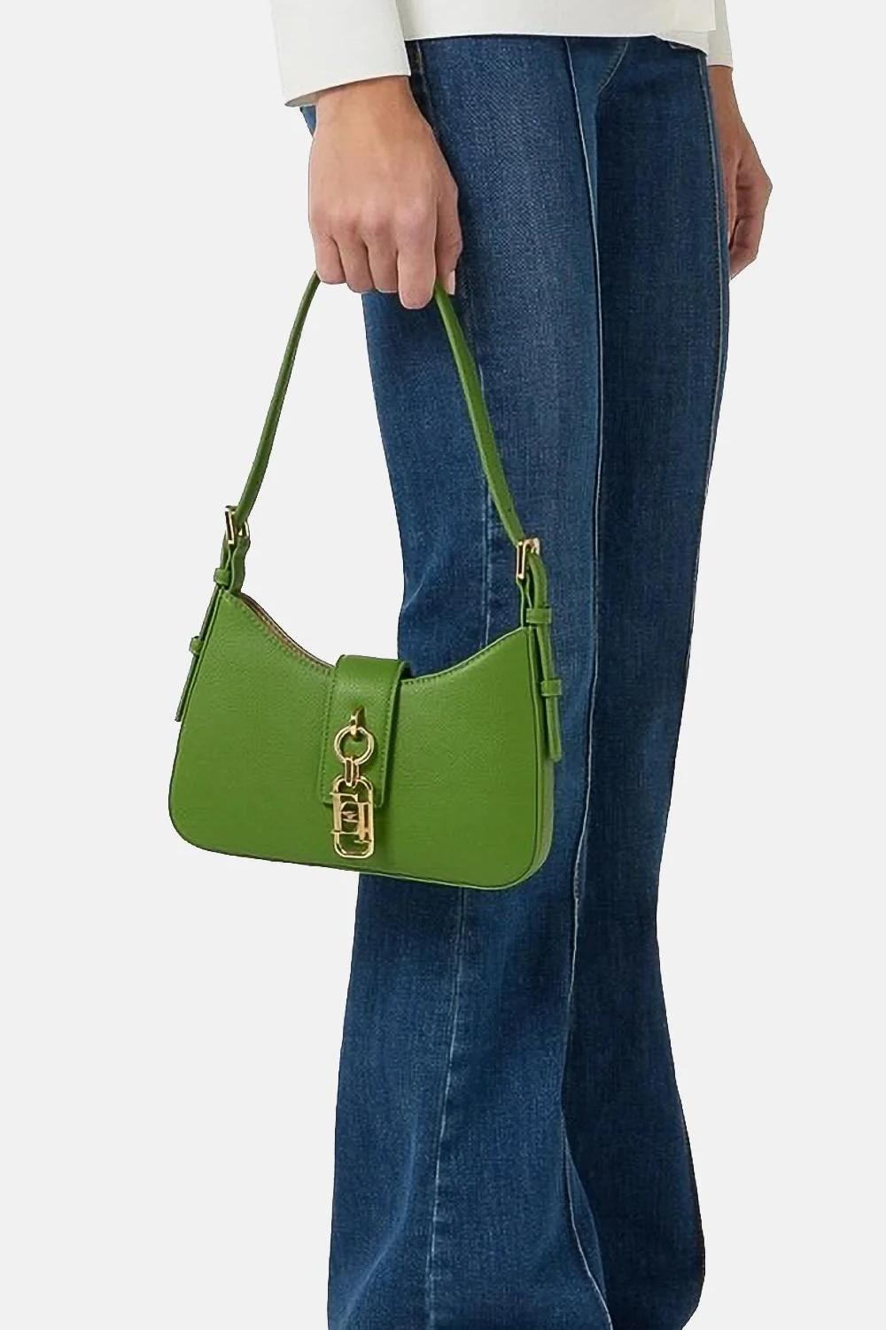 Borsa a Spalla Donna con Charm Logo BS24A 62E2EV3 Elisabetta Franchi